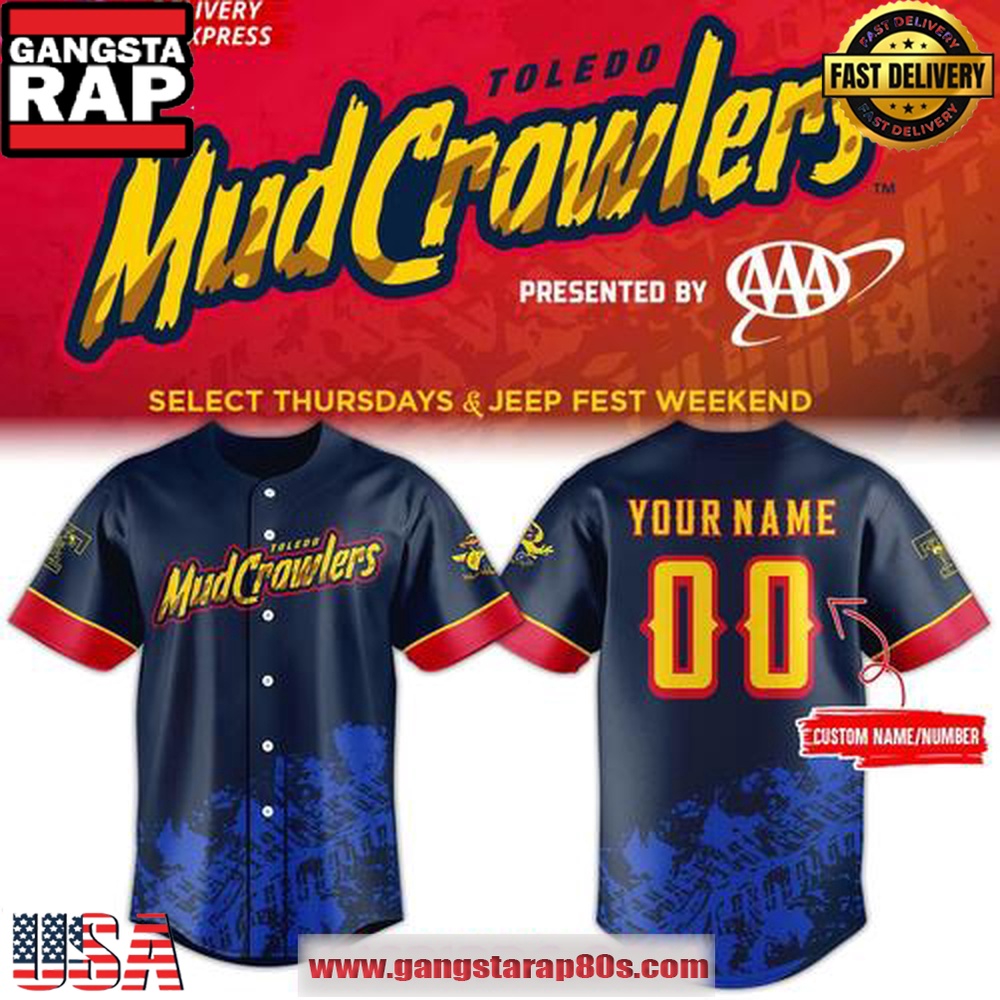 Toledo Mud Crawler 2025 Limited Custom Baseball Jersey Toledo Mud Crawler 2025 Limited Custom Baseball Jersey