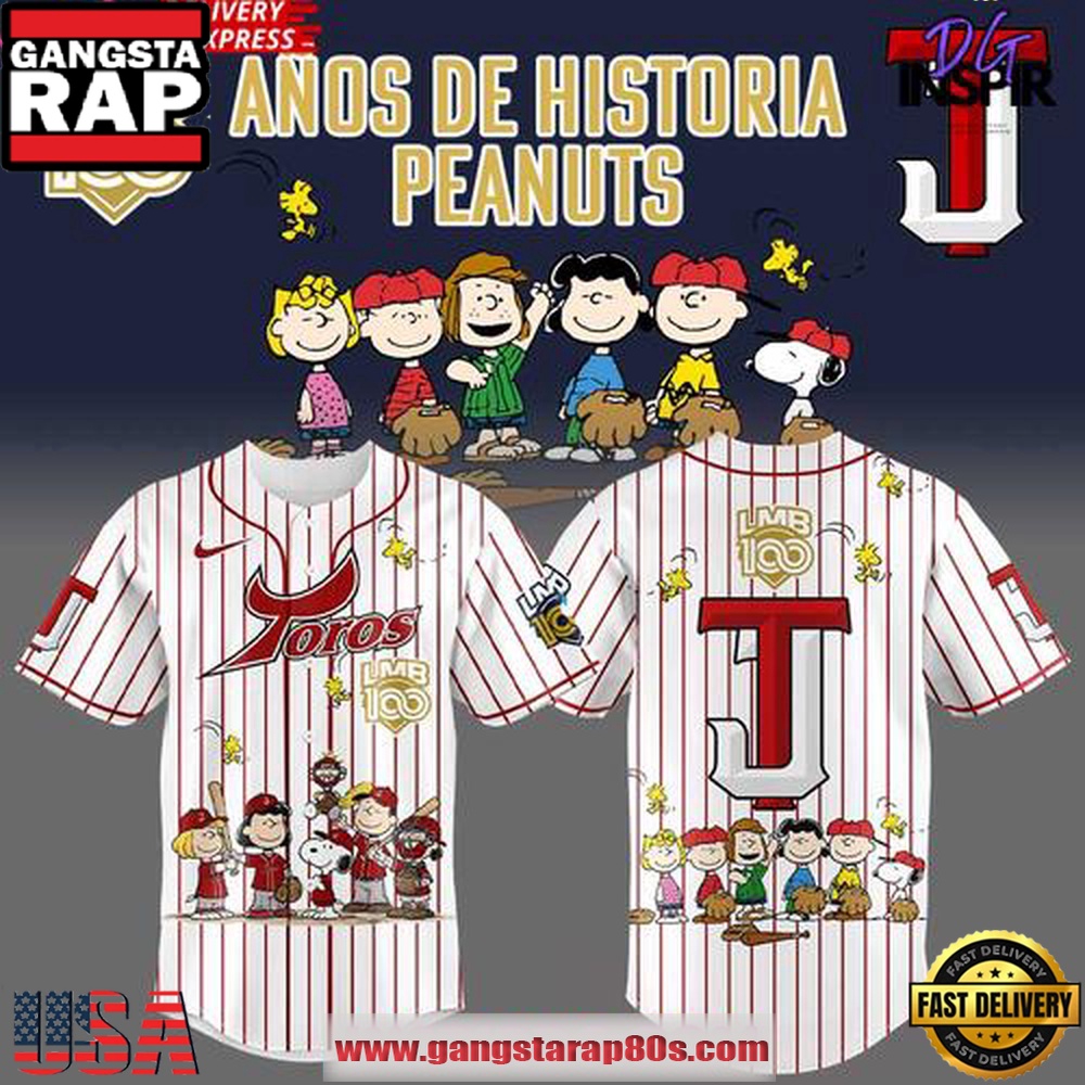 Toros Peanuts 100 Years LMB Special Baseball Jersey Shirt