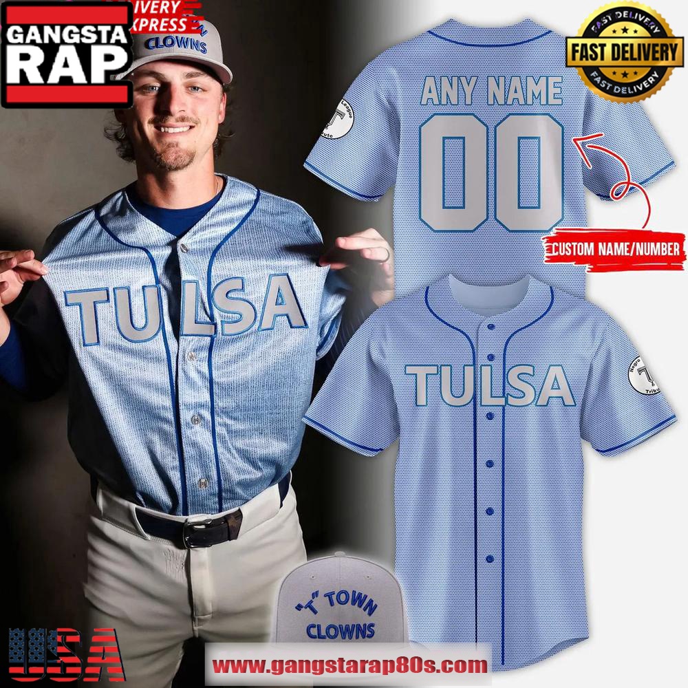Tulsa Drillers 2025 T-Town Clowns Special Custom Baseball Jersey Shirt Tulsa Drillers 2025 T-Town Clowns Special Custom Baseball Jersey Shirt