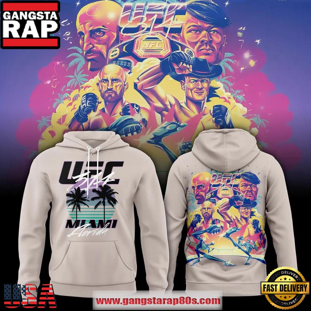 UFC Miami Artist Series Special Edition All Over Print Hoodie UFC Miami Artist Series Special Edition All Over Print Hoodie