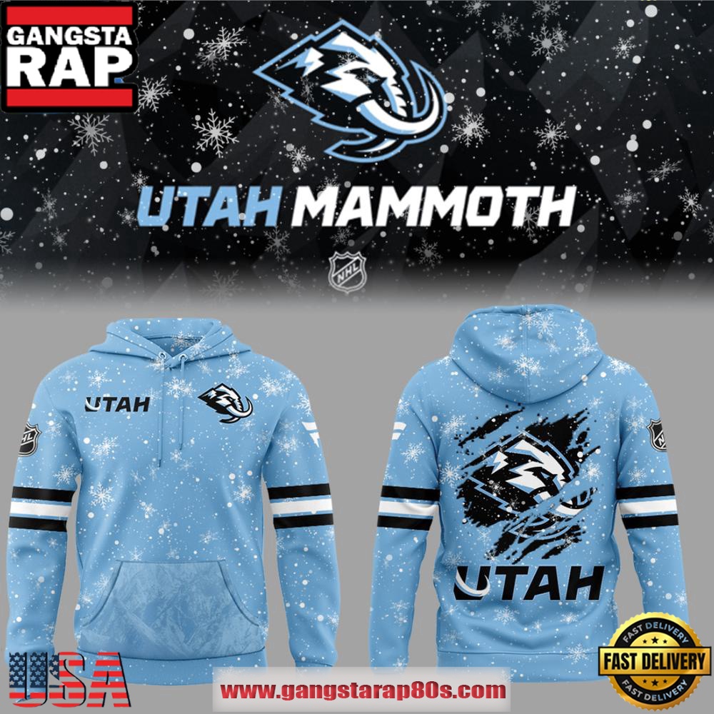 Utah Mammoth Ice Out Uniform Special Premium All Over Print Hoodie