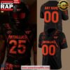 Virginia Tech Hokies x Metallica 2025 Custom Football Jersey