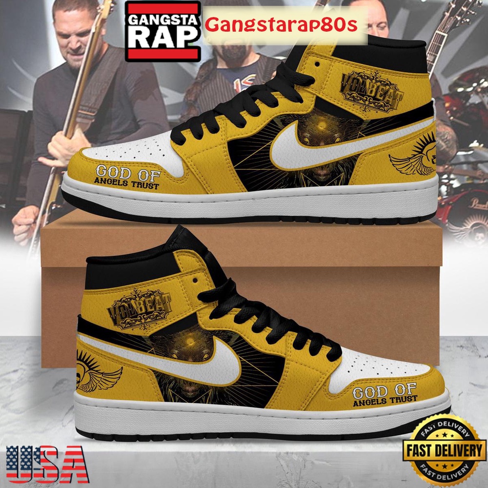 Volbeat God Of Angels Trust Air Jordan 1 Shoes Running Sneakers