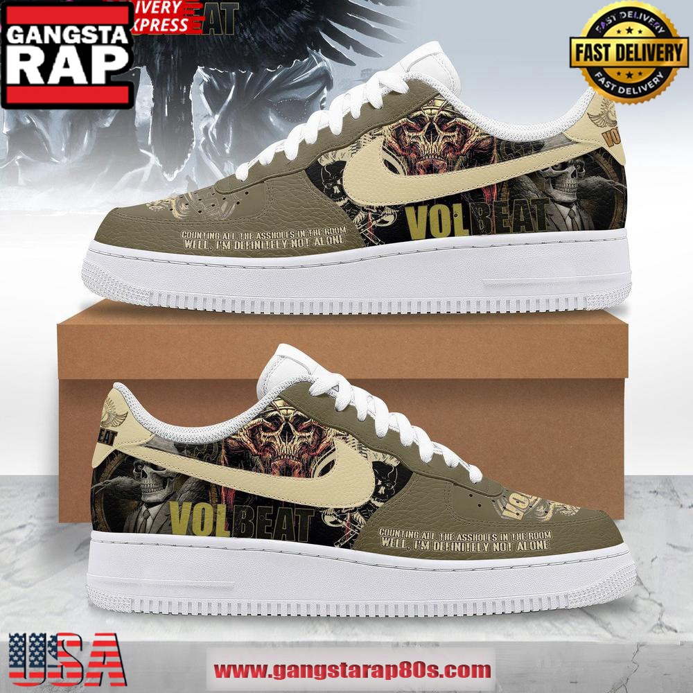 Volbeat Rebellion Limited Edition Air Force 1 Running Sneakers Shoes