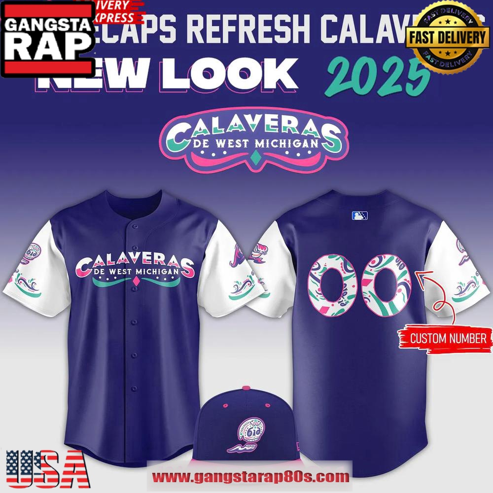 West Michigan Whitecaps 2025 Calaveras de West Michigan Custom Baseball Jersey Shirt West Michigan Whitecaps 2025 Calaveras de West Michigan Custom Baseball Jersey Shirt