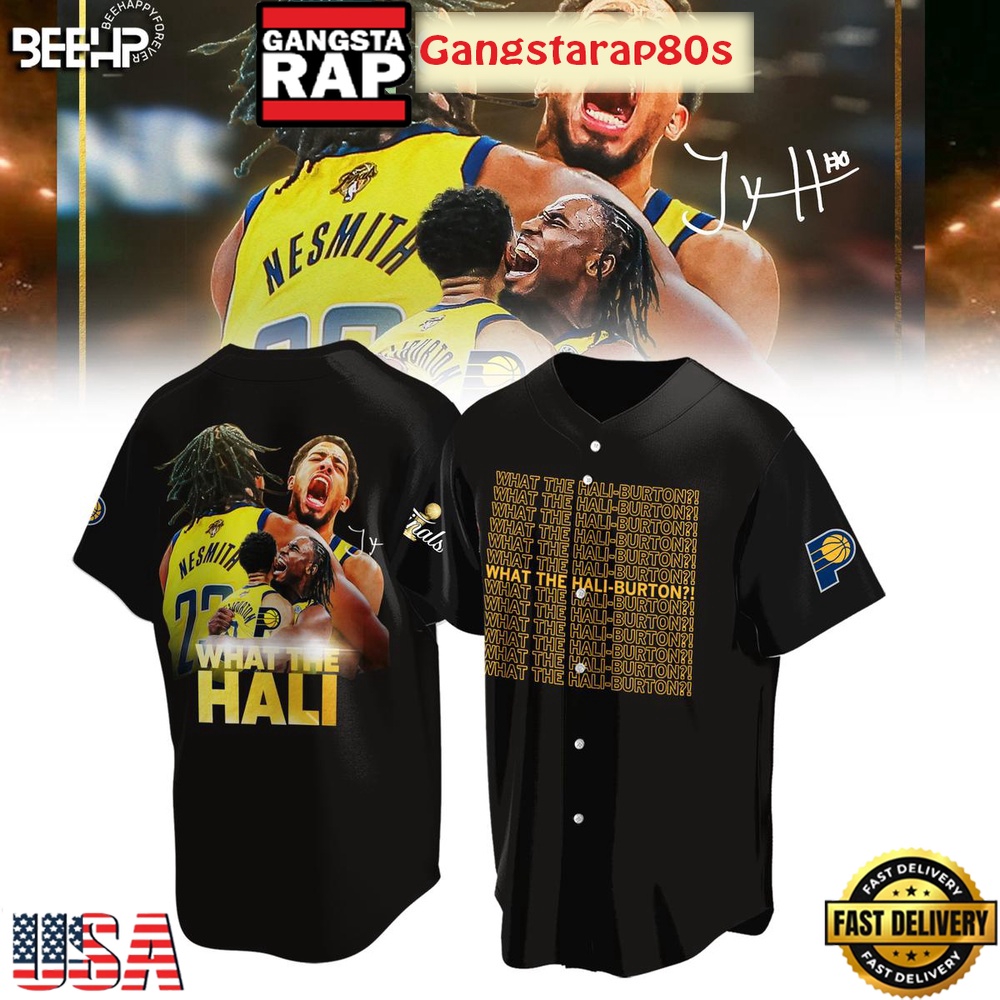 What The Hali Burton Indiana Pacers NBA Finals 2025 Baseball Jersey Shirt