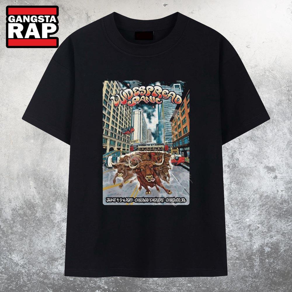 Widespread Panic In Chicago IL On June 4-6 2025 Tour T Shirt