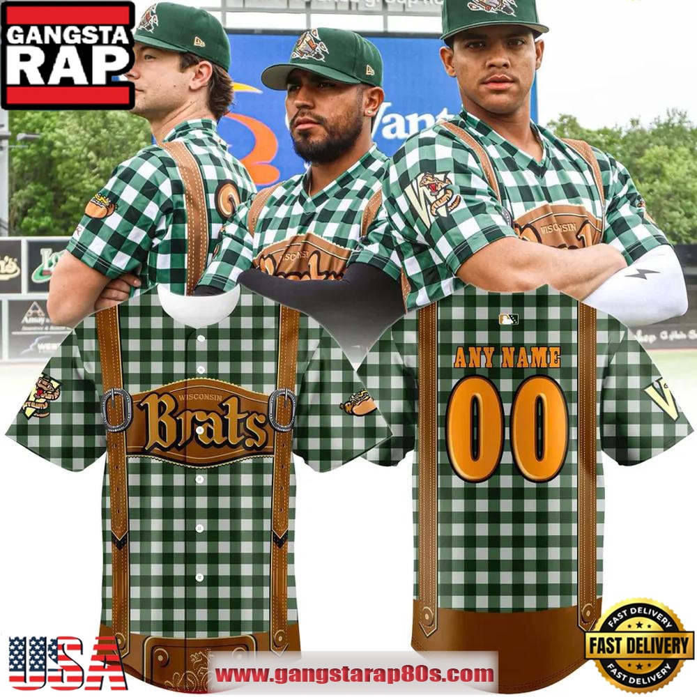 Wisconsin Flying Brats Limited Edition Baseball Custom Jersey Shirt Wisconsin Flying Brats Limited Edition Baseball Custom Jersey Shirt