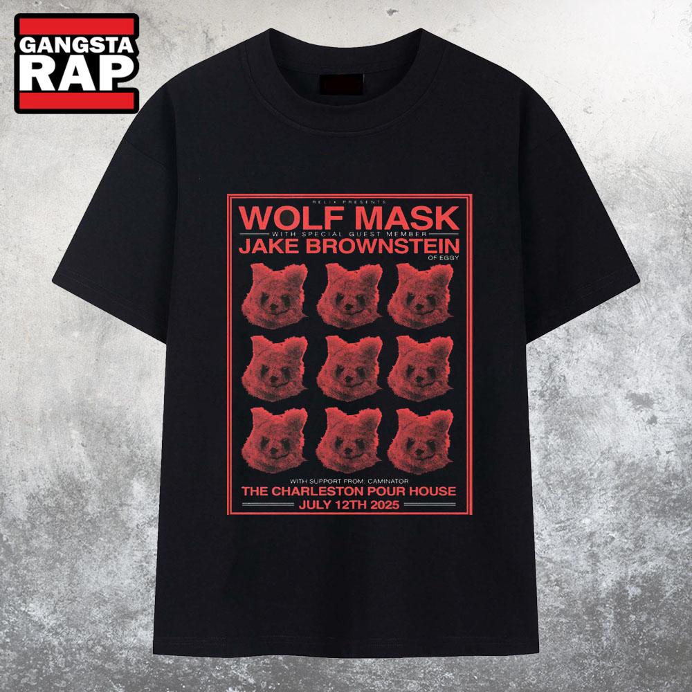 Wolf Mask At Charleston Pour House On Jul 12 2025 T Shirt