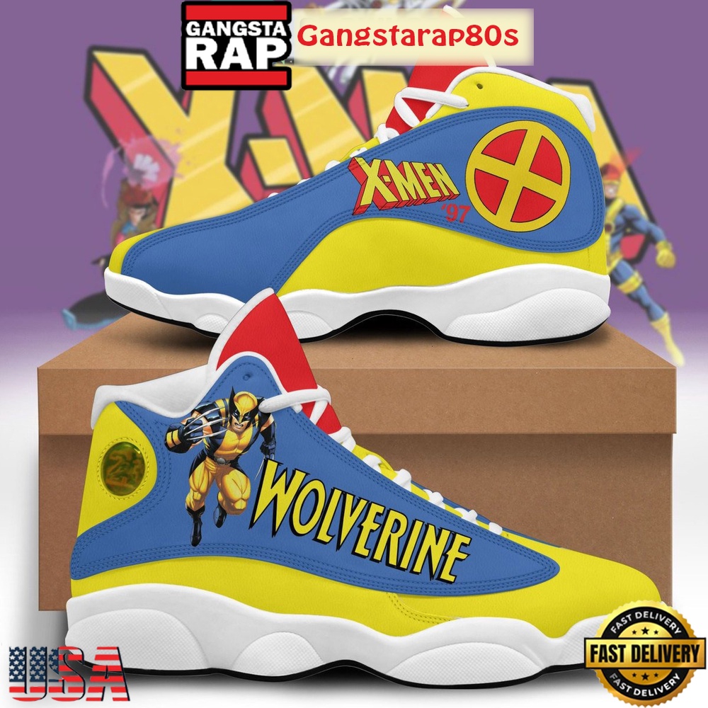 Wolverine X-Men '97 Fan Air Jordan 13 Shoes Running Sneakers Wolverine X-Men '97 Fan Air Jordan 13 Shoes Running Sneakers