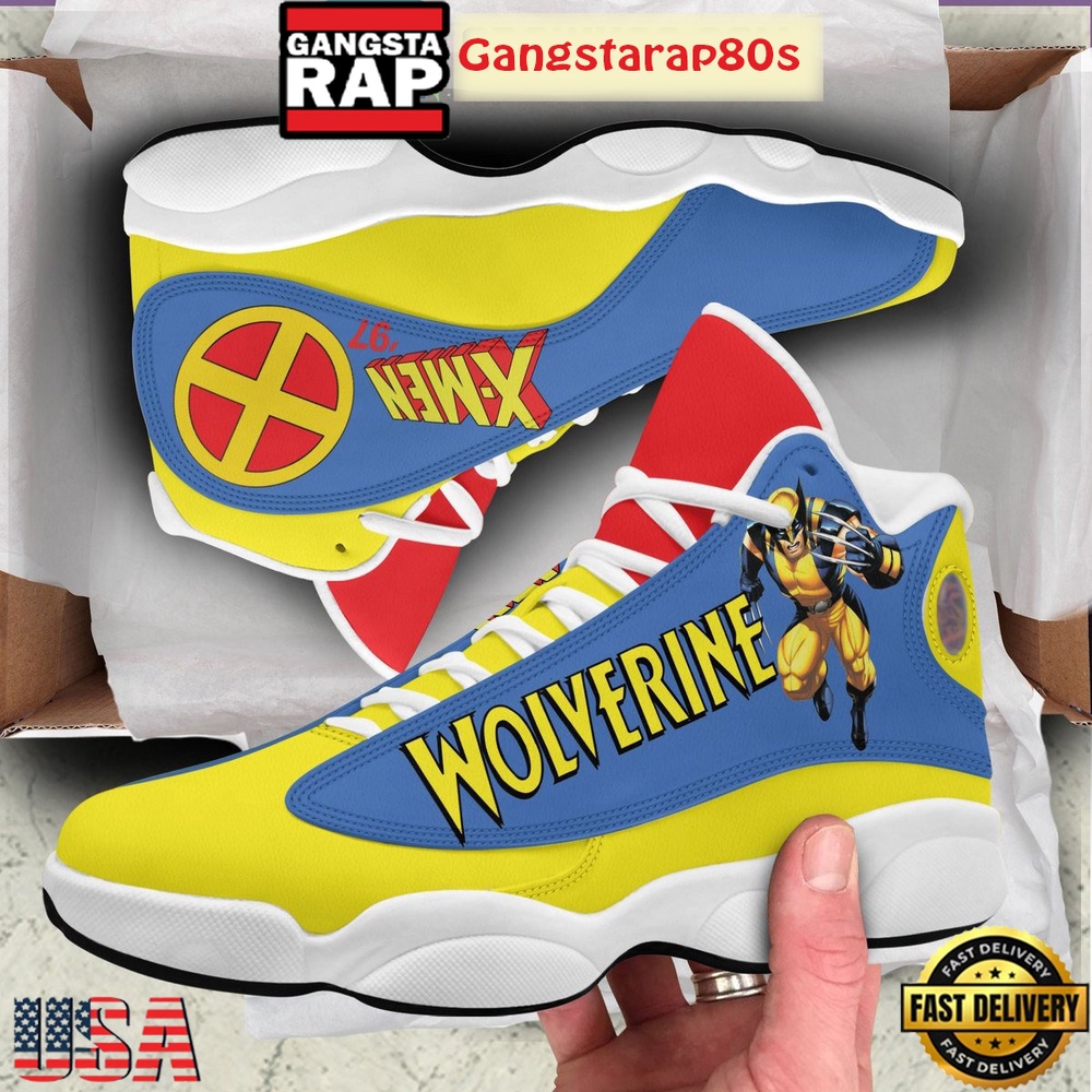 Wolverine X-Men '97 Fan Air Jordan 13 Shoes Running Sneakers Wolverine X-Men '97 Fan Air Jordan 13 Shoes Running Sneakers