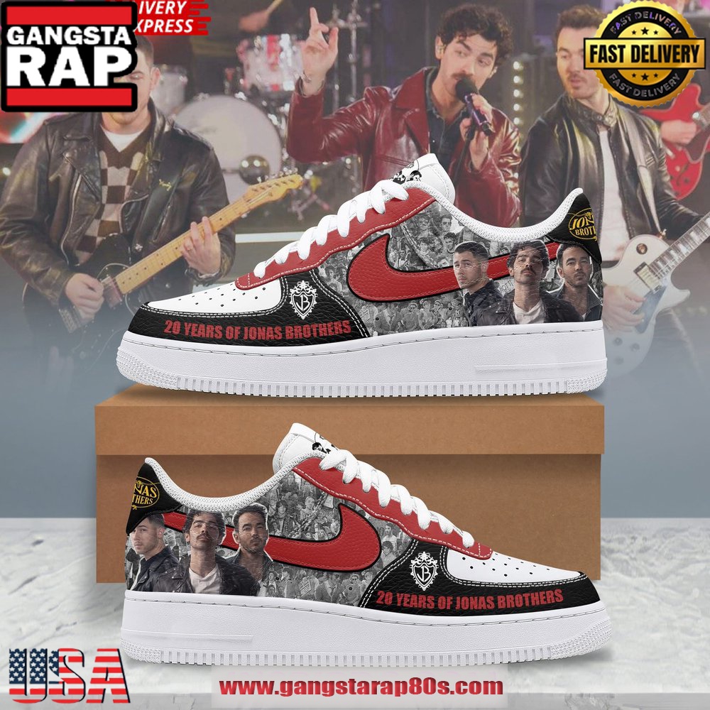 20 Years Of Jonas Brothers Special Air Force 1 Running Sneakers Shoes
