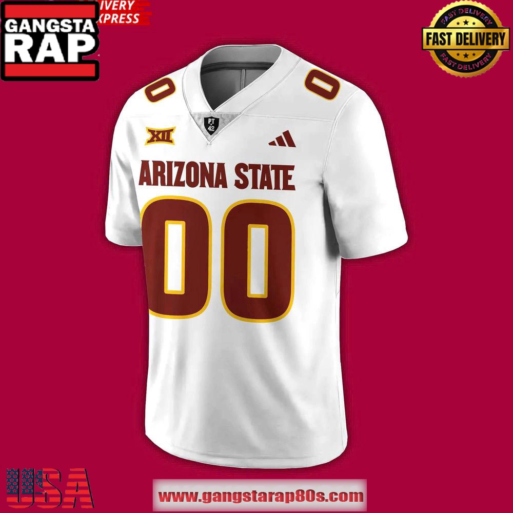 2025 Arizona State Sun Devils New Season White Custom Football Jersey 2025 Arizona State Sun Devils New Season White Custom Football Jersey