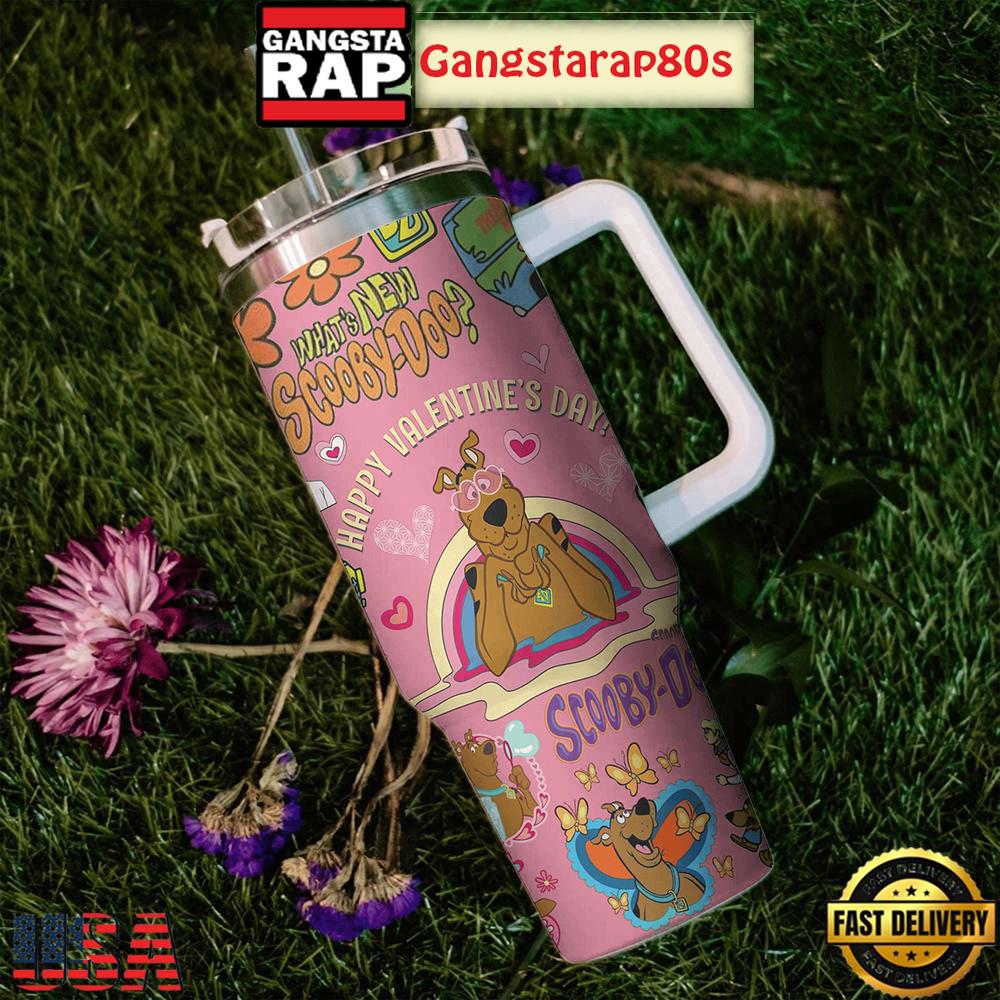 A Scooby Doo Valentine Tumbler Cup 40oz A Scooby Doo Valentine Tumbler Cup 40oz