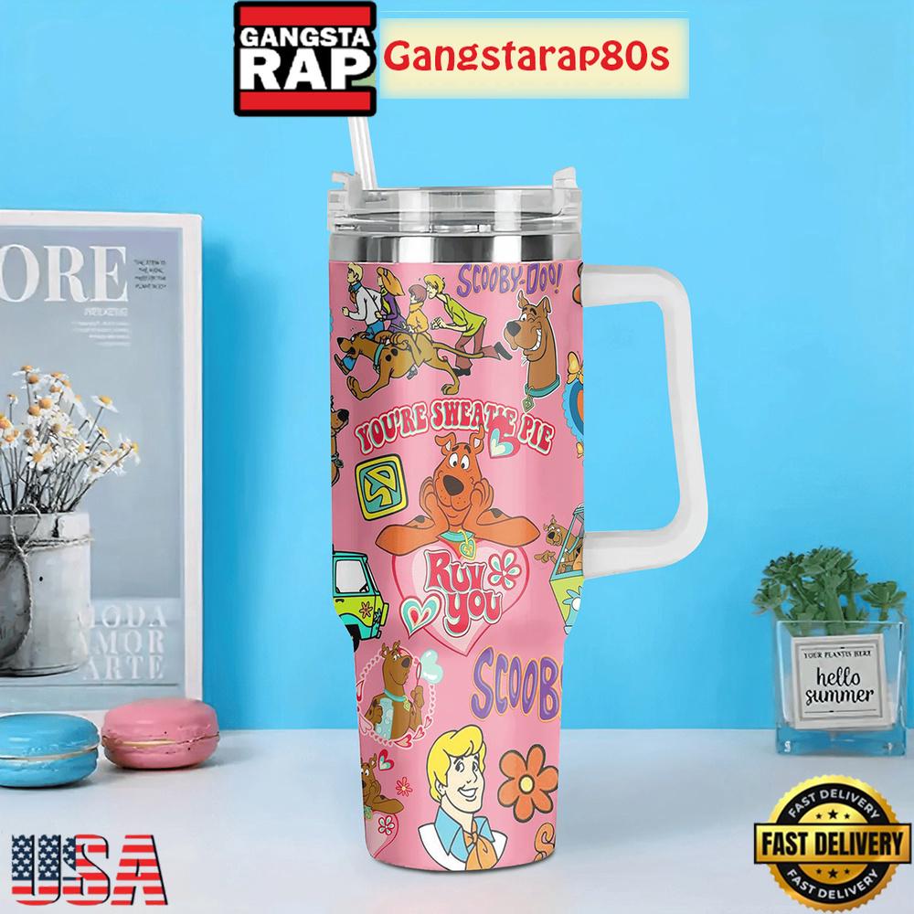 A Scooby Doo Valentine Tumbler Cup 40oz A Scooby Doo Valentine Tumbler Cup 40oz