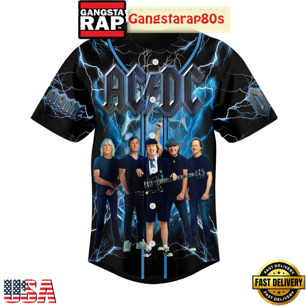 ACDC Best Band Ever 2025 Unique Design Baseball Jersey