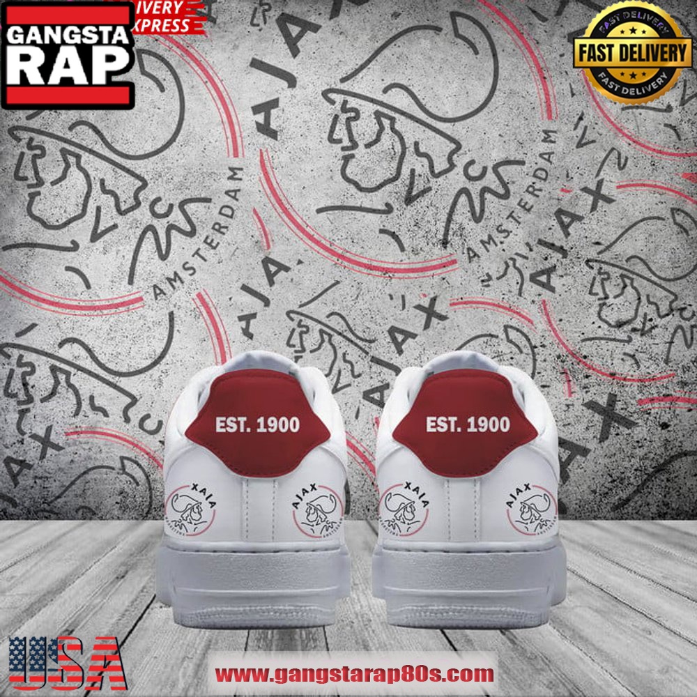 AFC Ajax Godenzonen Limited Edition Air Force 1 Running Sneakers Shoes AFC Ajax Godenzonen Limited Edition Air Force 1 Running Sneakers Shoes