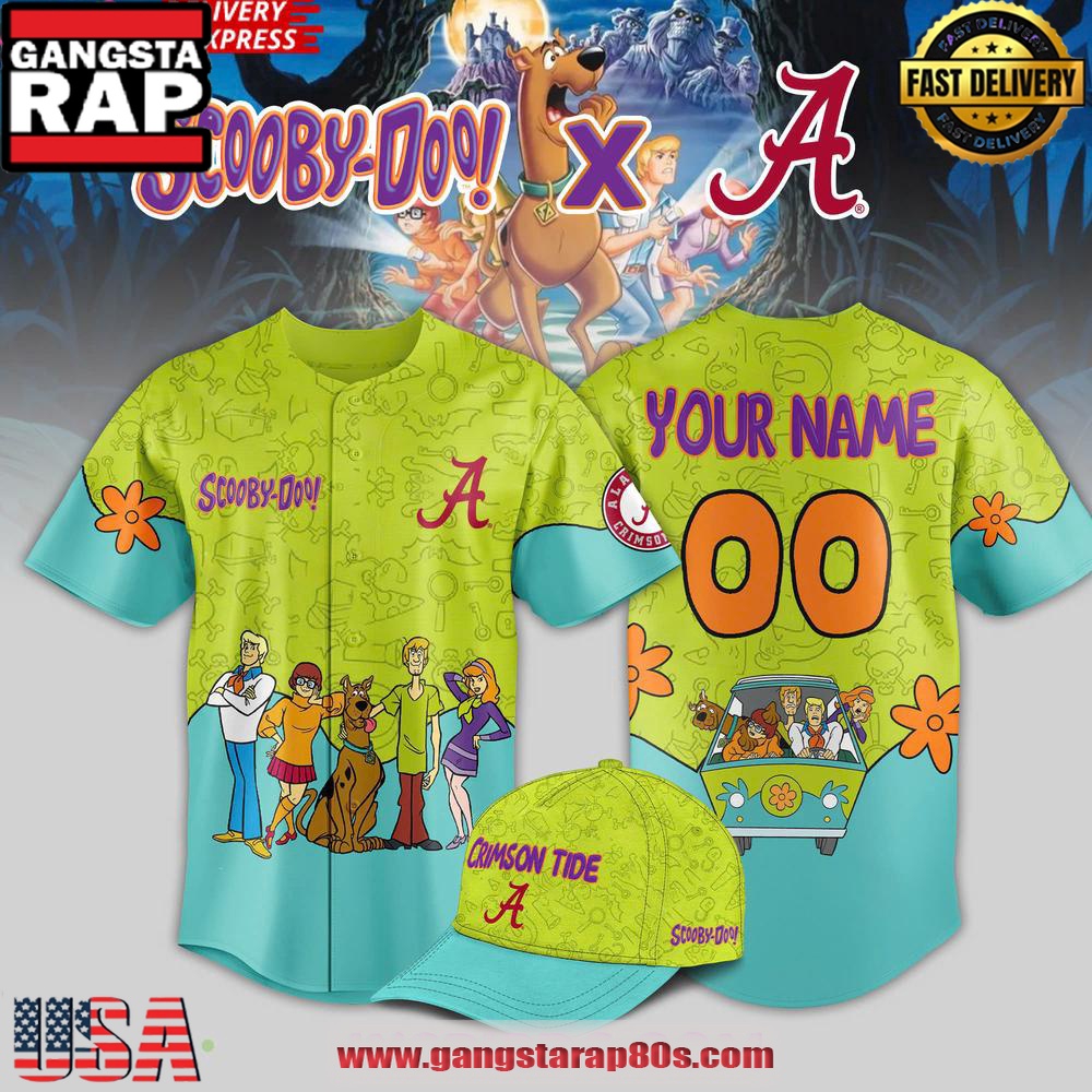 Alabama Crimson Tide x Scooby Doo Night 2025 Custom Baseball Jersey Shirt Alabama Crimson Tide x Scooby Doo Night 2025 Custom Baseball Jersey Shirt