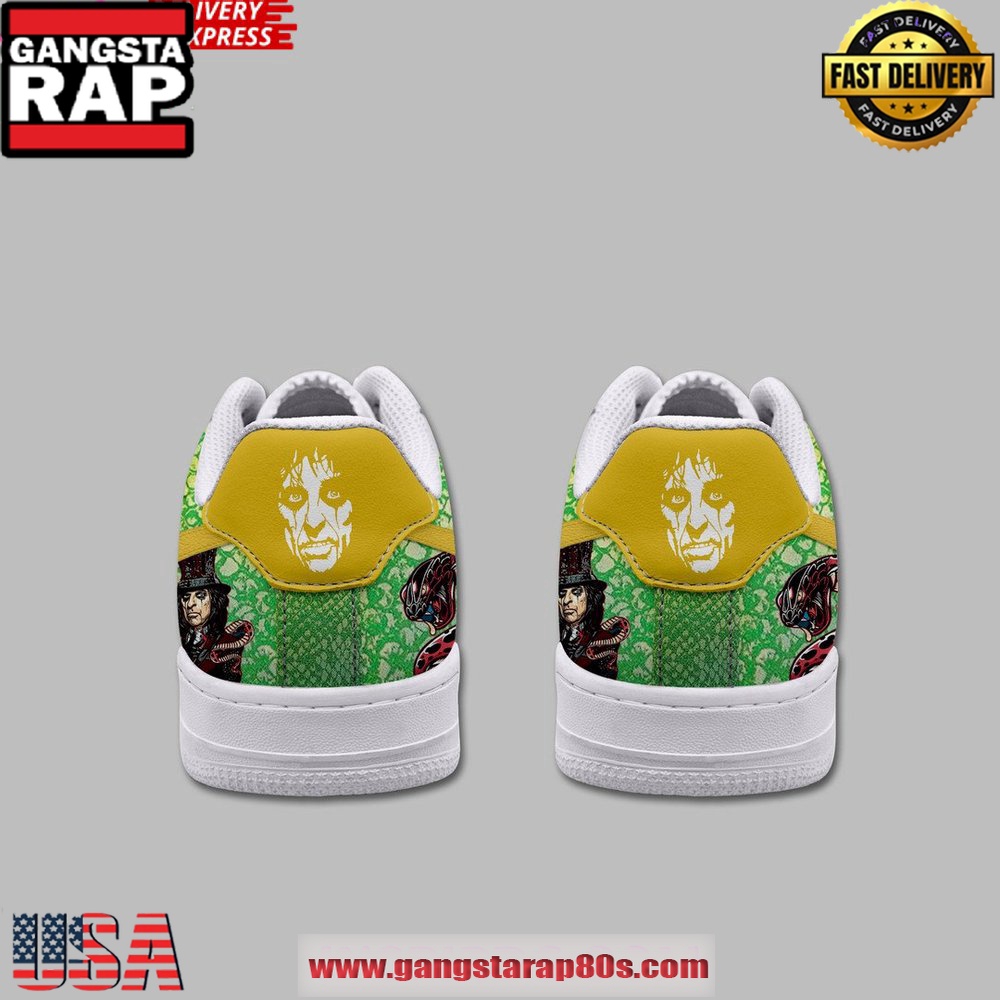Alice Cooper Band Limited Edition Air Force 1 Running Sneakers Shoes Alice Cooper Band Limited Edition Air Force 1 Running Sneakers Shoes