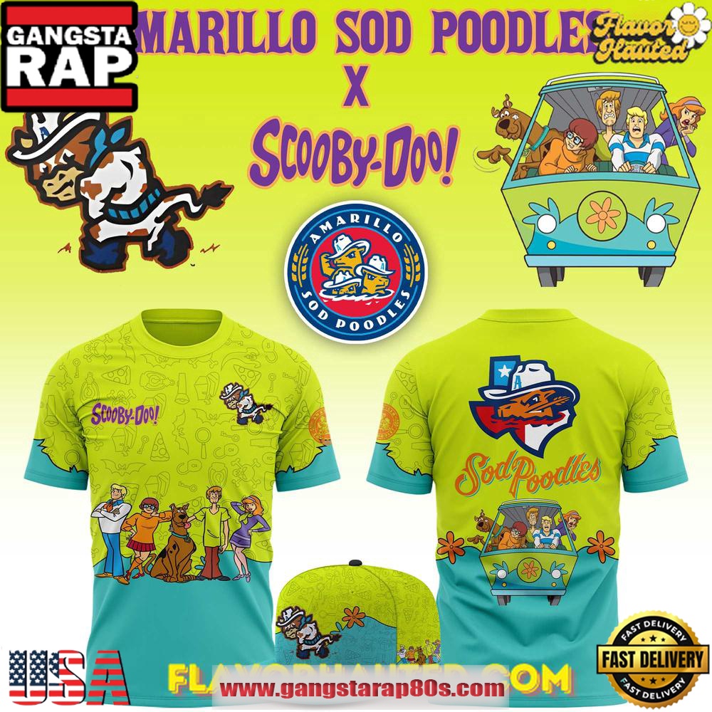 Amarillo Sod Poodles Scooby-Doo 2025 3D T Shirt Amarillo Sod Poodles Scooby-Doo 2025 3D T Shirt