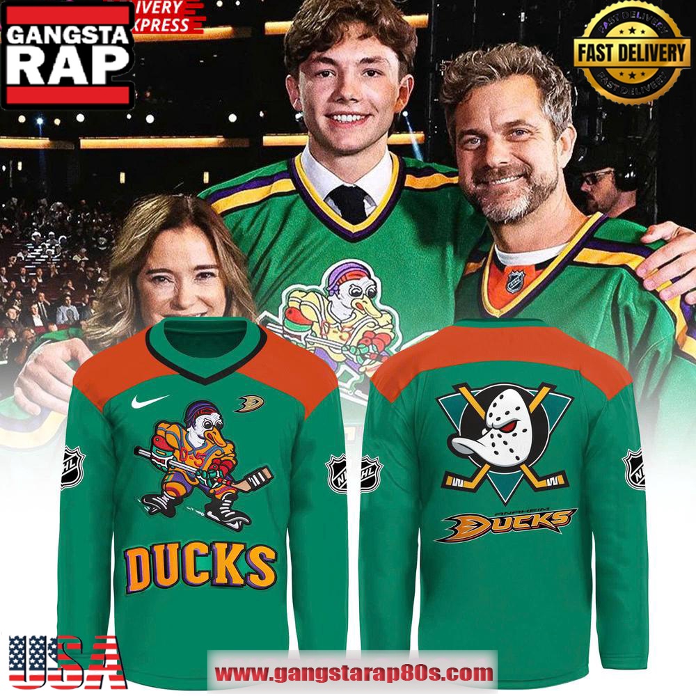 Anaheim Ducks Quack Attack Retro Edition Hockey Jersey