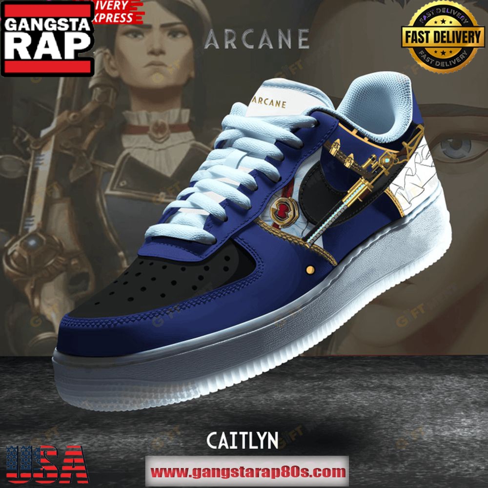 Arcane Caitlyn Limited Edition Air Force 1 Shoes Running Sneakers