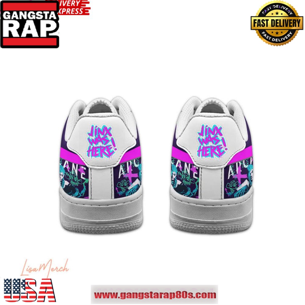 Arcane Jinx Was Here Limited Edition Air Force 1 Shoes Running Sneakers
