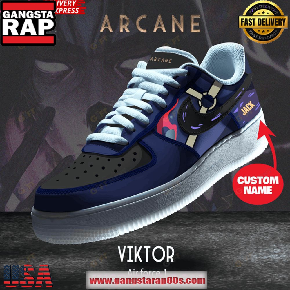 Arcane Viktor Limited Edition Air Force 1 Shoes Running Sneakers