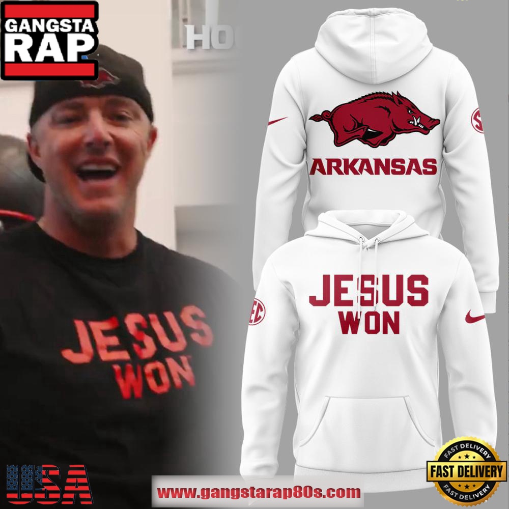 Arkansas Razorbacks Jesus Won Unisex Hoodie Arkansas Razorbacks Jesus Won Unisex Hoodie