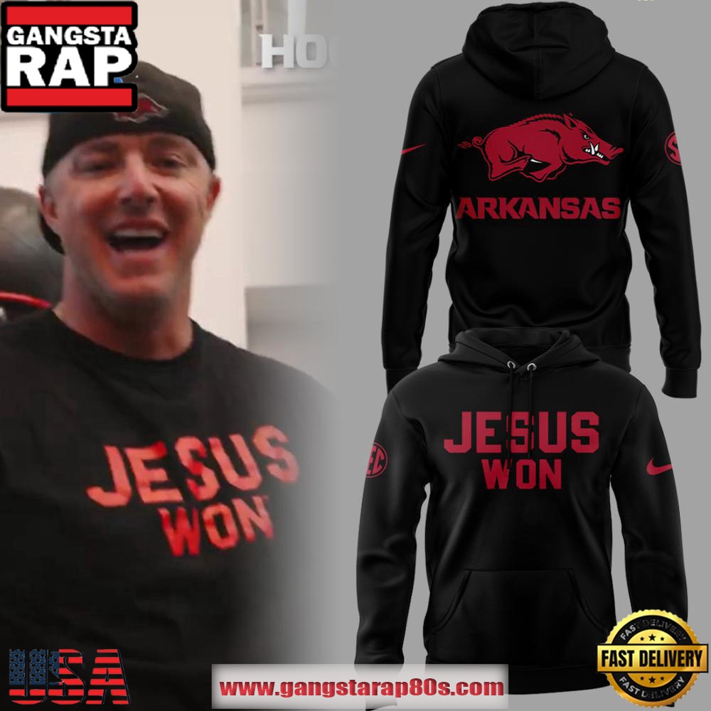 Arkansas Razorbacks Jesus Won Unisex Hoodie