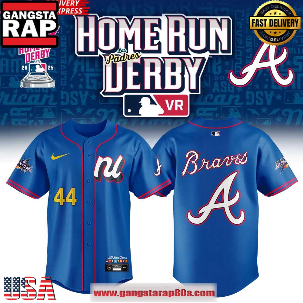 Atlanta Braves Home Run Derby 2025 Special Baseball Jersey Shirt