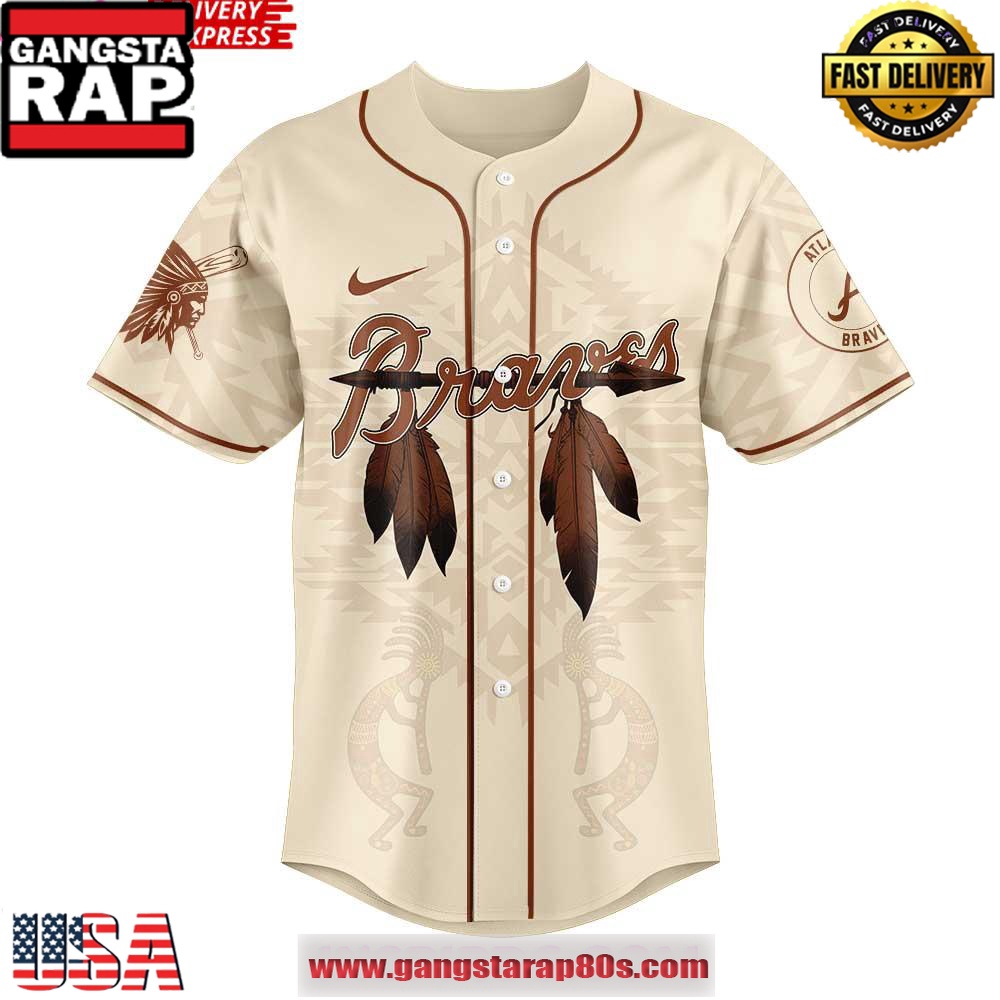 Atlanta Braves Native American Heritage Month 2025 Baseball Jersey Shirt