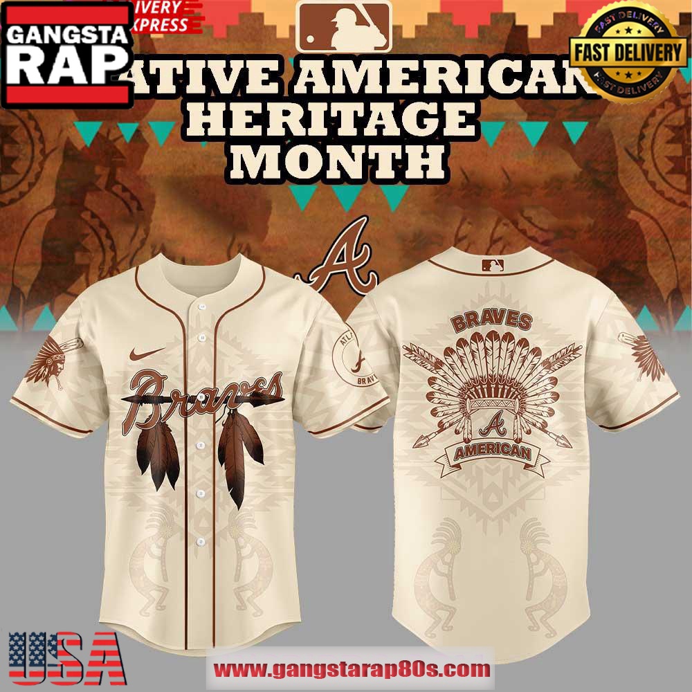 Atlanta Braves Native American Heritage Month 2025 Baseball Jersey Shirt