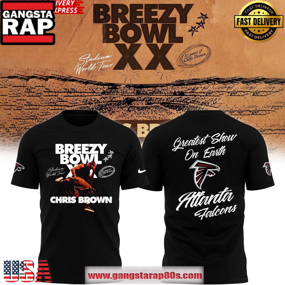 Atlanta Falcons x Chris Brown 2025 3D T-Shirt Atlanta Falcons x Chris Brown 2025 3D T-Shirt