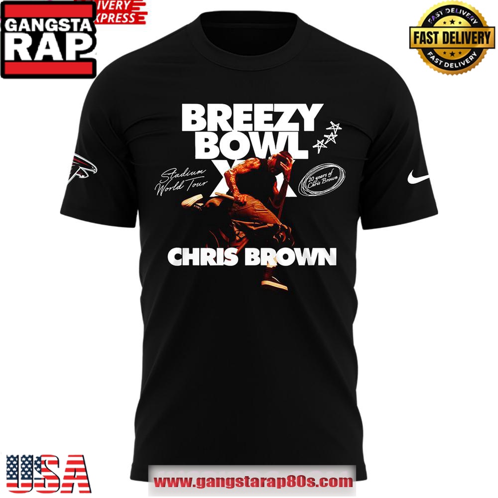 Atlanta Falcons x Chris Brown 2025 3D T-Shirt Atlanta Falcons x Chris Brown 2025 3D T-Shirt