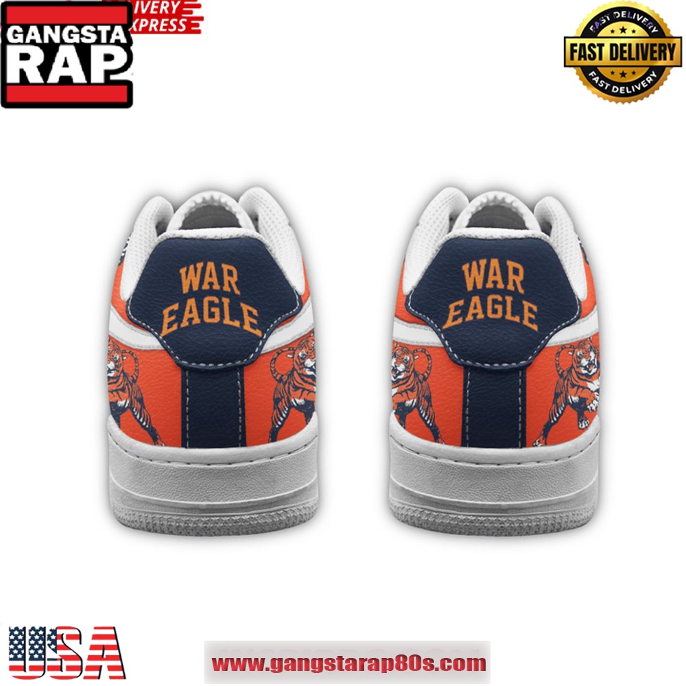 Auburn Tigers War Eagle Limited Edition Air Force 1 Running Sneakers Shoes Auburn Tigers War Eagle Limited Edition Air Force 1 Running Sneakers Shoes