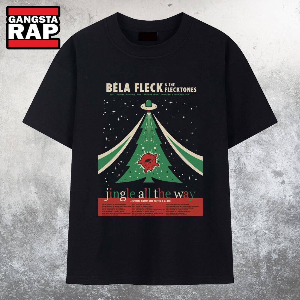 Bela Fleck And The Flecktones Jingle All The Way 2025 Tour T Shirt