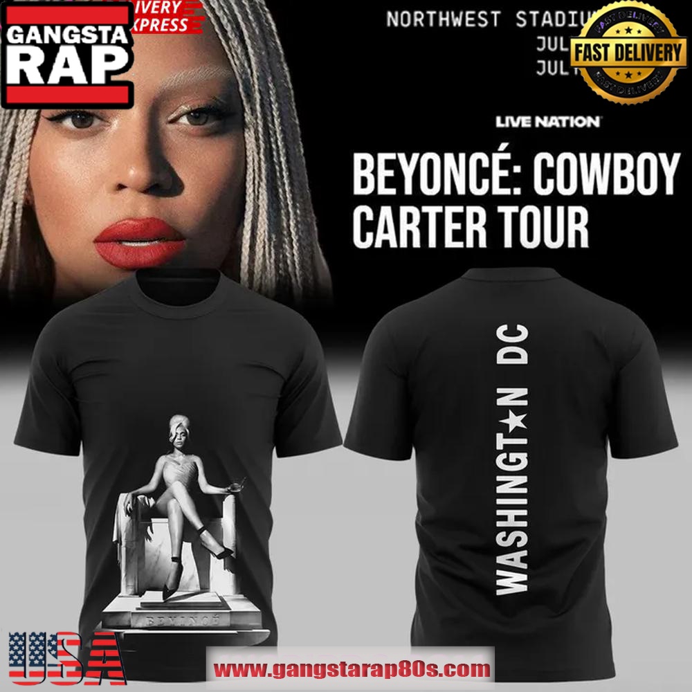 Beyonce x Washington DC 2025 Black Special Unisex T-Shirt Beyonce x Washington DC 2025 Black Special Unisex T-Shirt