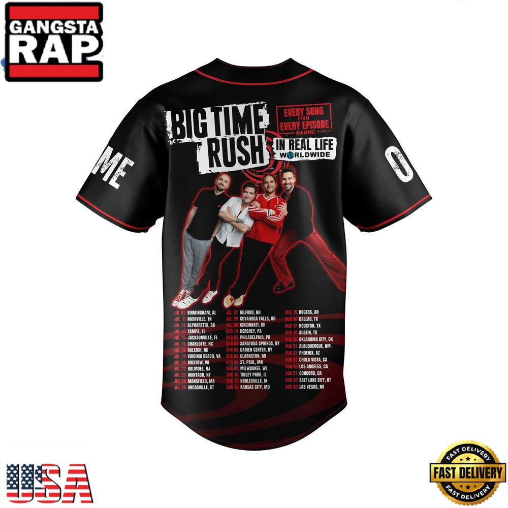 Big Time Rush In Real Life Worldwide Tour Limited Premium Edition Baseball Jersey Big Time Rush In Real Life Worldwide Tour Limited Premium Edition Baseball Jersey