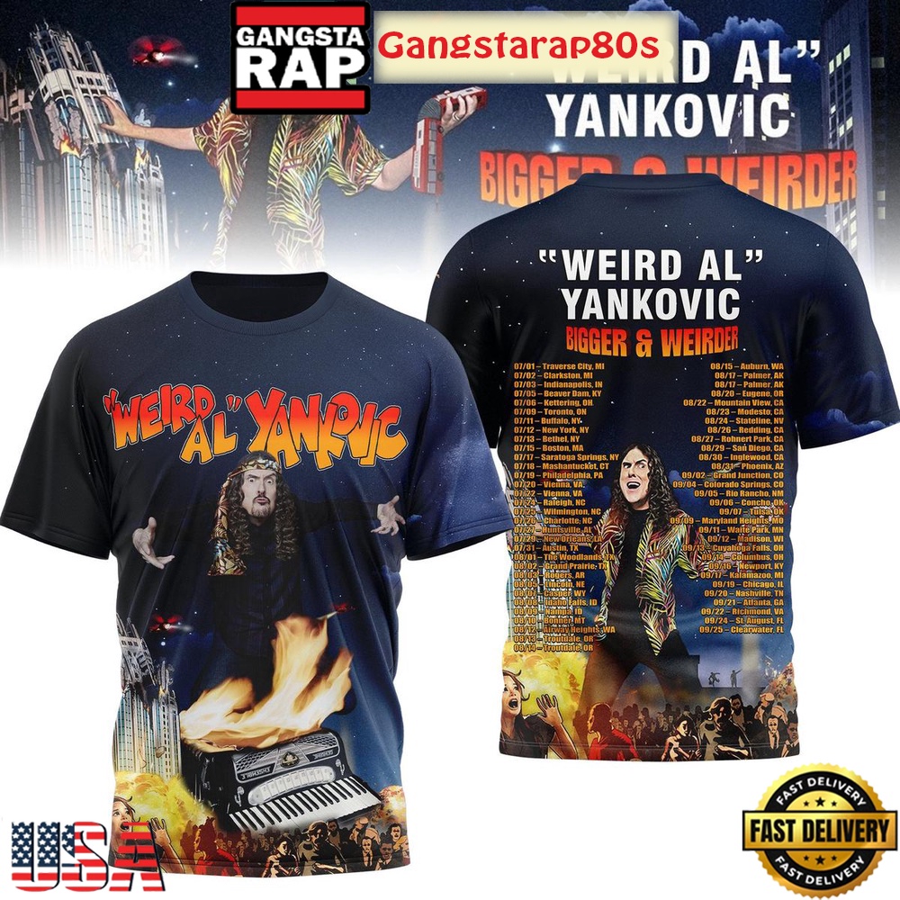 Bigger & Weirder Weird Al Yankovic Tour 2025 Shirt