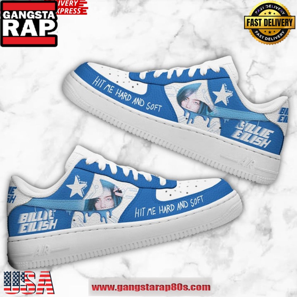 Billie Eilish Hit Me Hard And Soft Air Force 1 Running Sneakers Shoes Billie Eilish Hit Me Hard And Soft Air Force 1 Running Sneakers Shoes