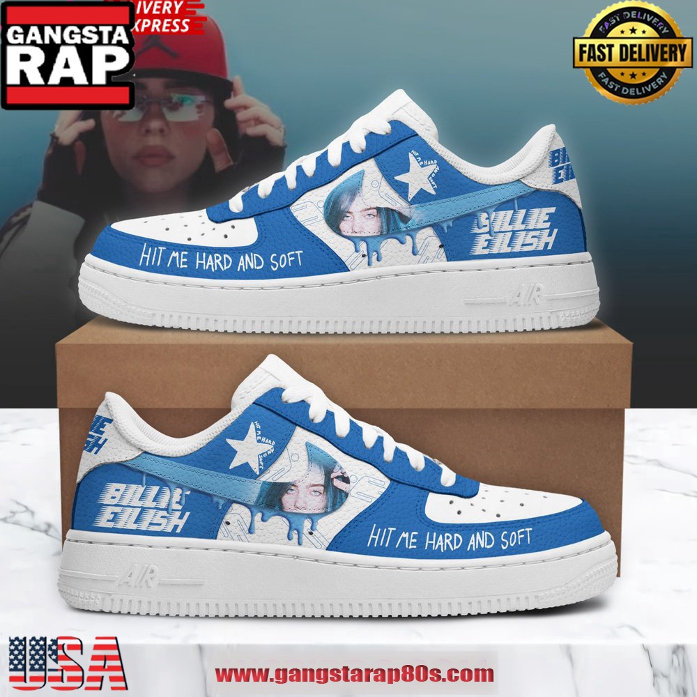Billie Eilish Hit Me Hard And Soft Air Force 1 Running Sneakers Shoes Billie Eilish Hit Me Hard And Soft Air Force 1 Running Sneakers Shoes
