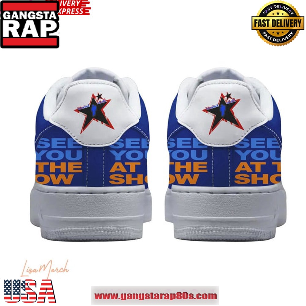 Billie Eilish See You at the Show Air Force 1 Running Sneakers Shoes Billie Eilish See You at the Show Air Force 1 Running Sneakers Shoes