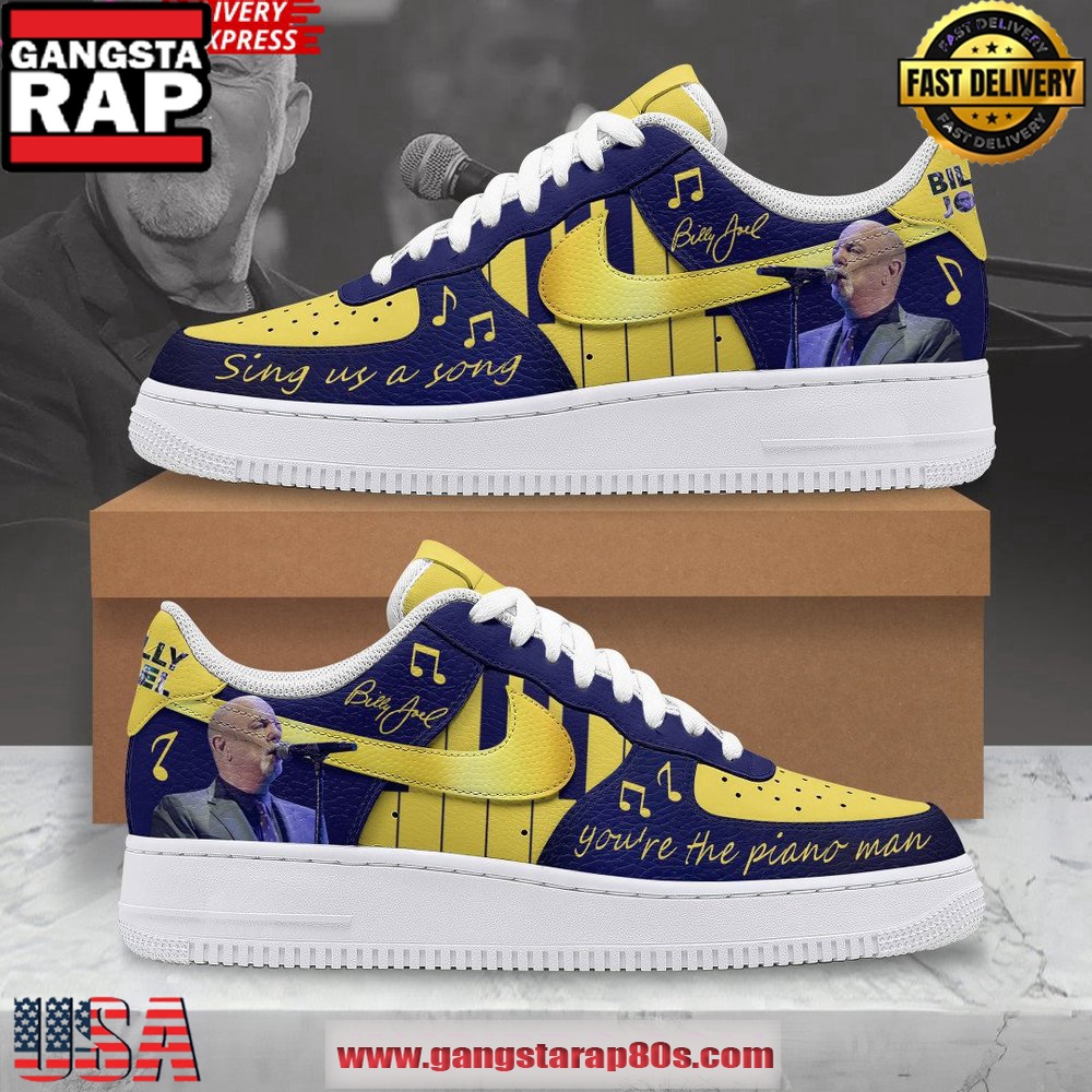 Billy Joel Piano Artist Special Edition Air Force 1 Running Sneakers Shoes