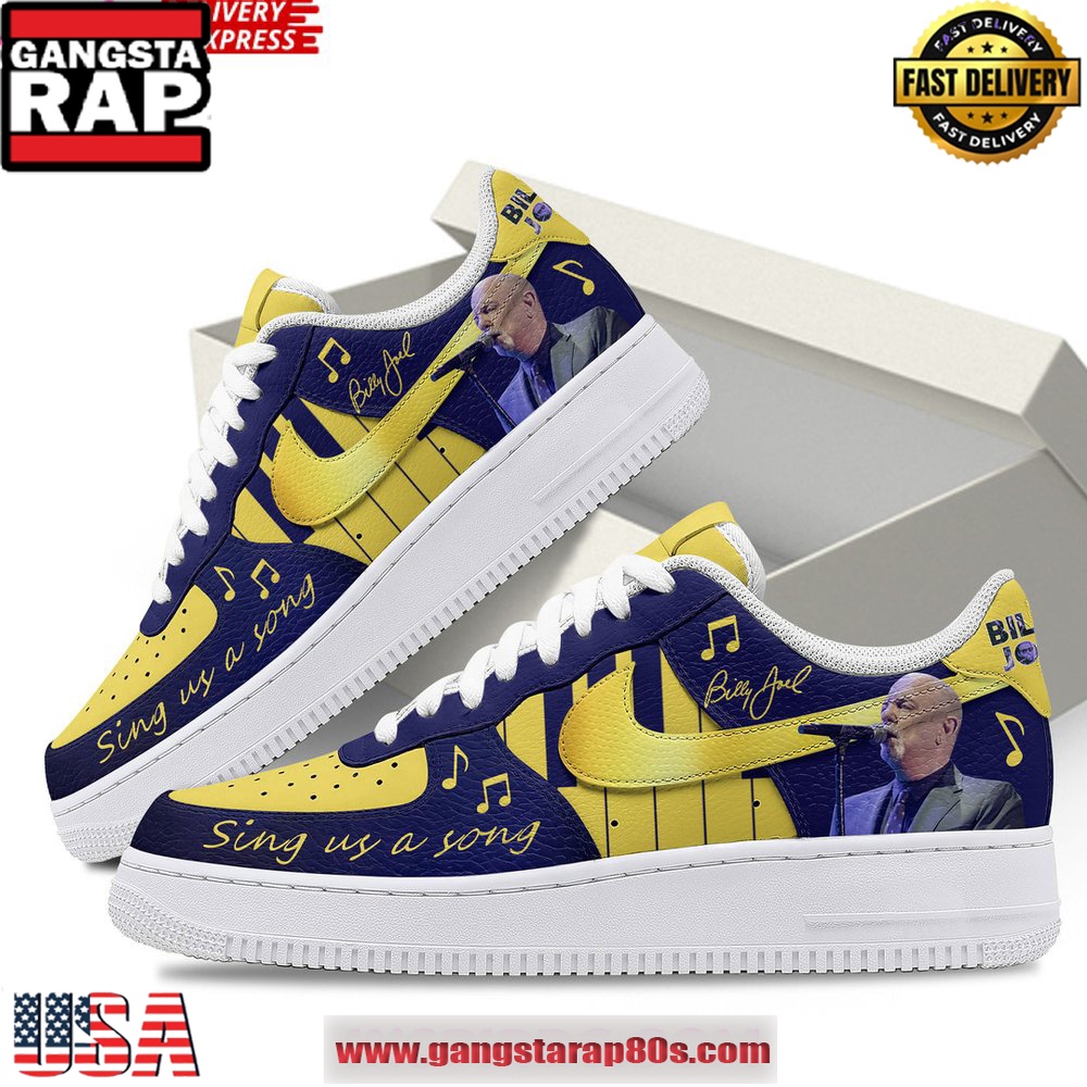 Billy Joel Piano Artist Special Edition Air Force 1 Running Sneakers Shoes