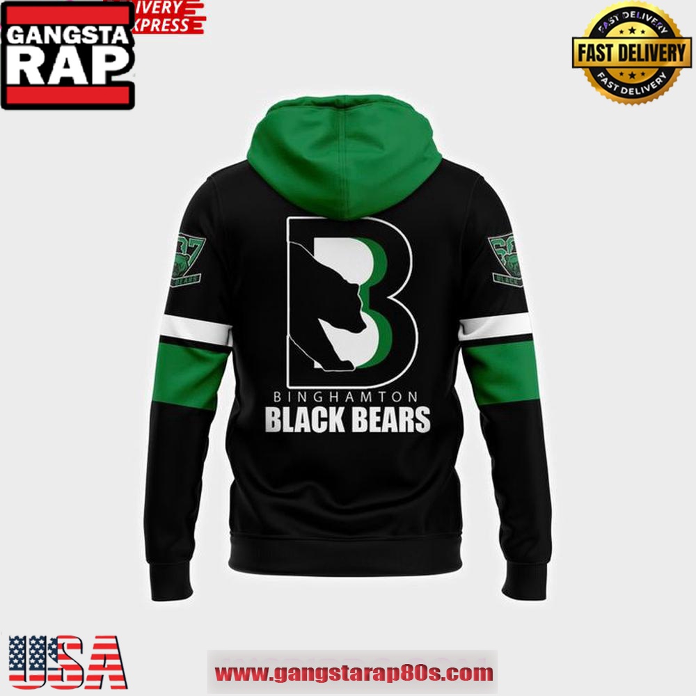 Binghamton Black Bears x 2025 Commissioners Playoffs Unisex Hoodie Binghamton Black Bears x 2025 Commissioners Playoffs Unisex Hoodie