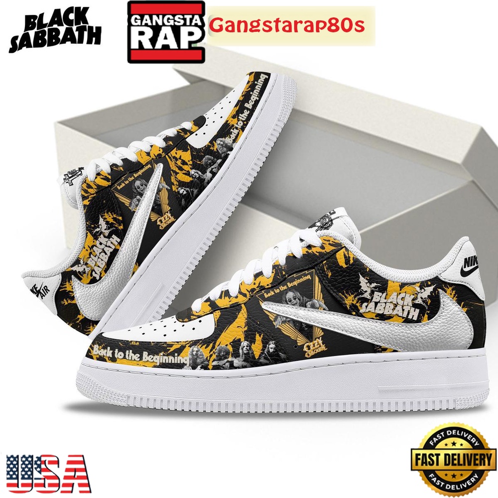 Black Sabbath Back To The Beginning Air Force 1 Shoes Running Sneakers