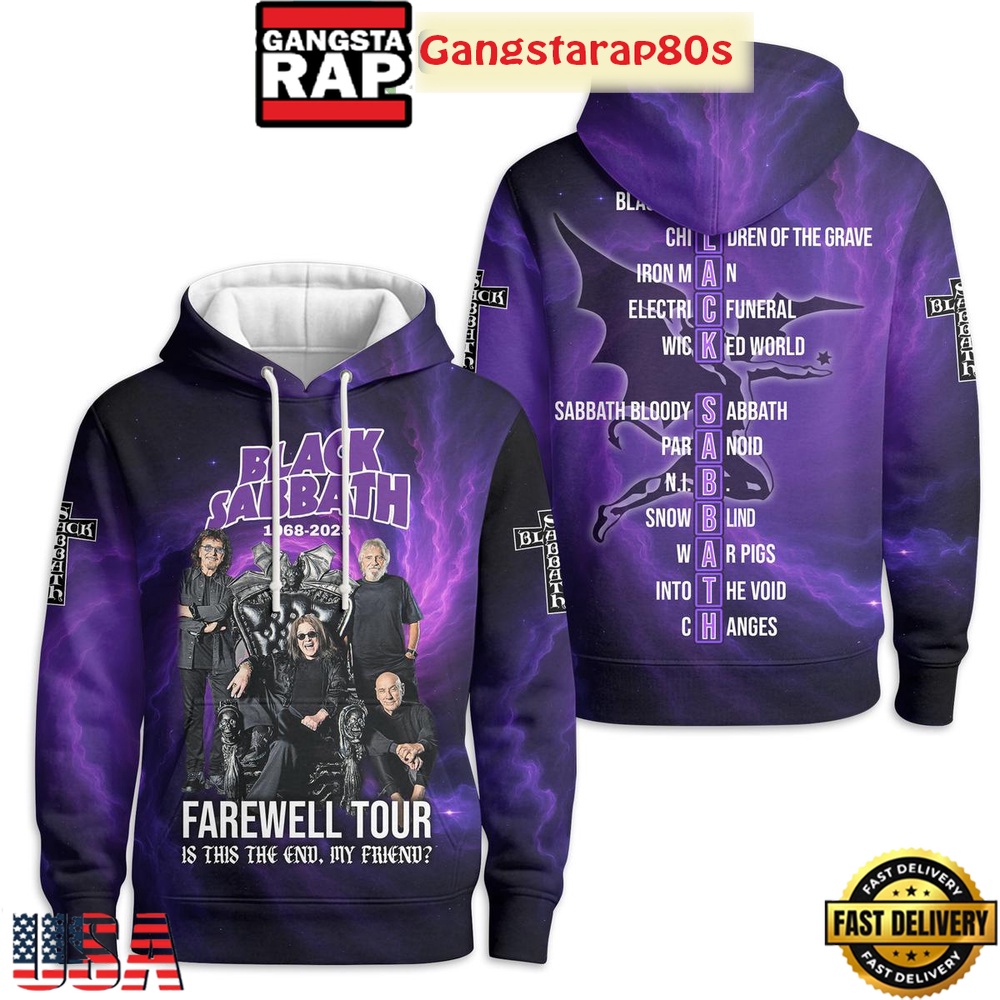 Black Sabbath Farewell Tour 2025 All Over Print Hoodie Shirt Black Sabbath Farewell Tour 2025 All Over Print Hoodie Shirt