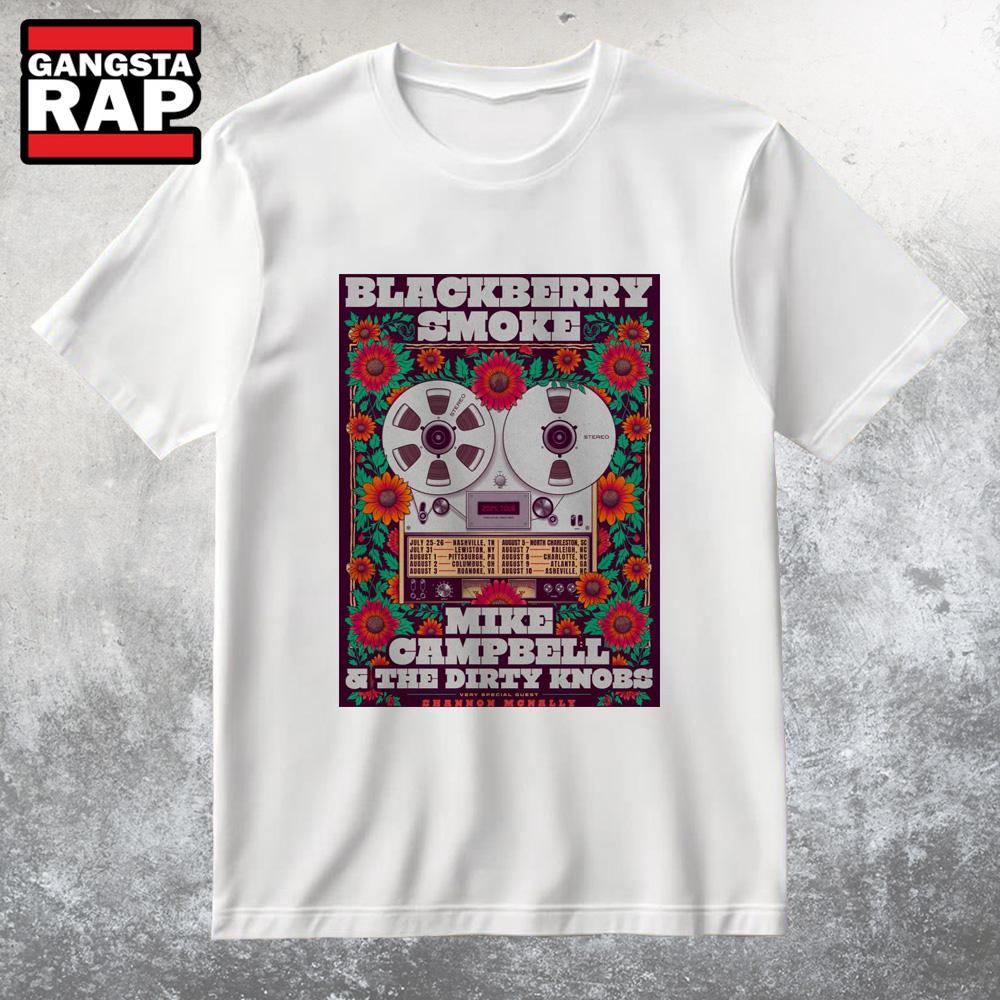 Blackberry Smoke Rock N Roll Summer Tour 2025 T Shirt Blackberry Smoke Rock N Roll Summer Tour 2025 T Shirt