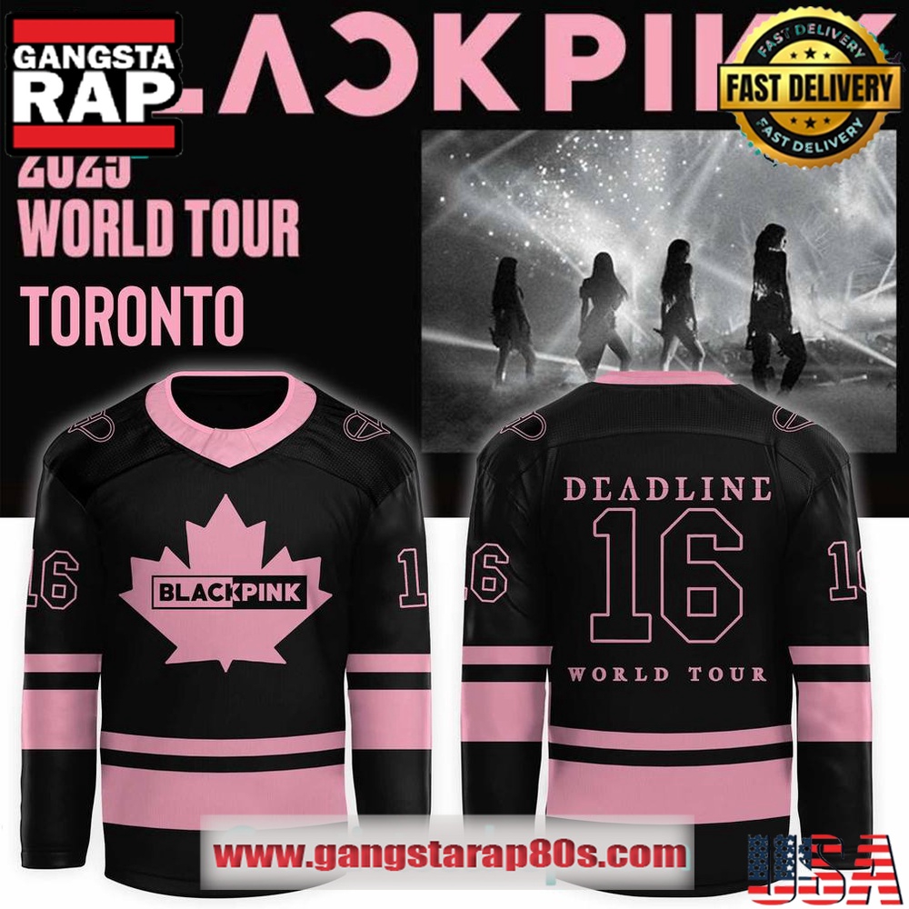 Blackpink 2025 World Tour Toronto Canada Special Edition Custom Hockey Jersey